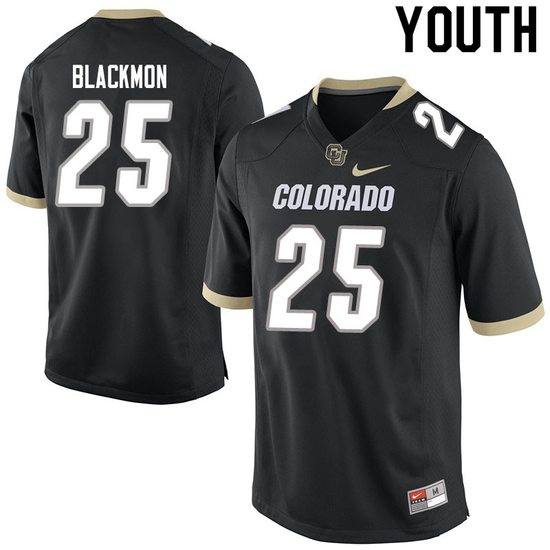 Youth #25 Mekhi Blackmon Colorado Buffaloes College Football Jerseys Sale-Black - Click Image to Close